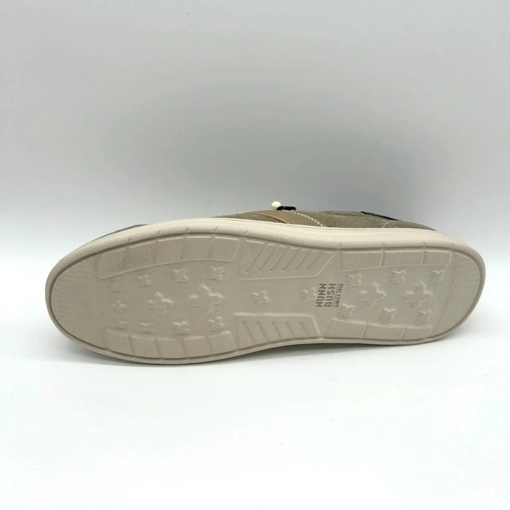 Nunn Bush Brewski Men's Size 10.5M  Stone/Pierre Moc Toe Slip-On Shoes -Open Box